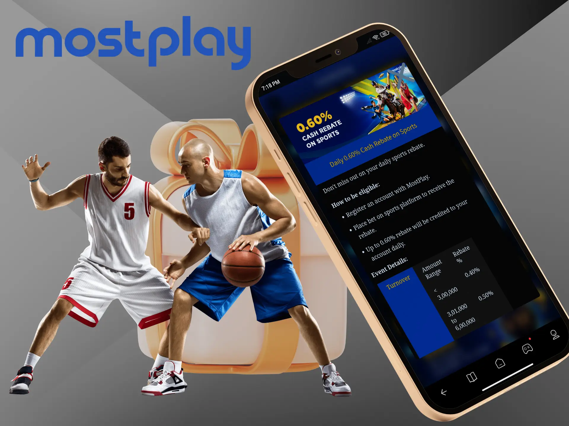Make your predictions and don't be afraid to lose because at Mostplay Casino you will always be able to claim your cashback.