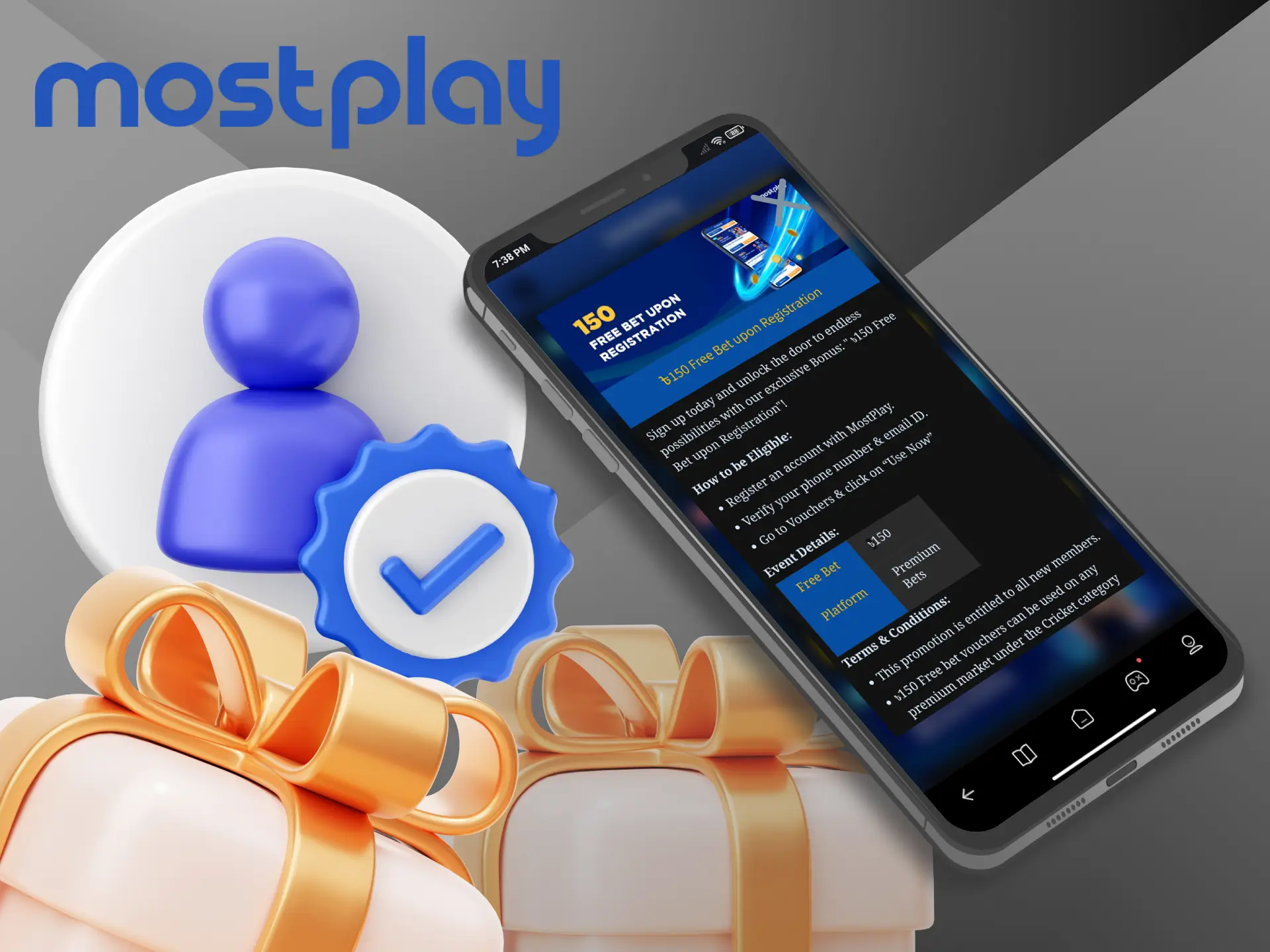 Verify your Mostplay account and claim your first betting bonus.