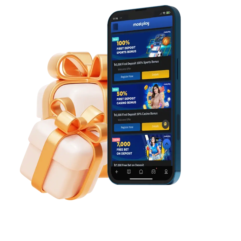 Explore the bonus programme and promotions from Mostplay Casino.