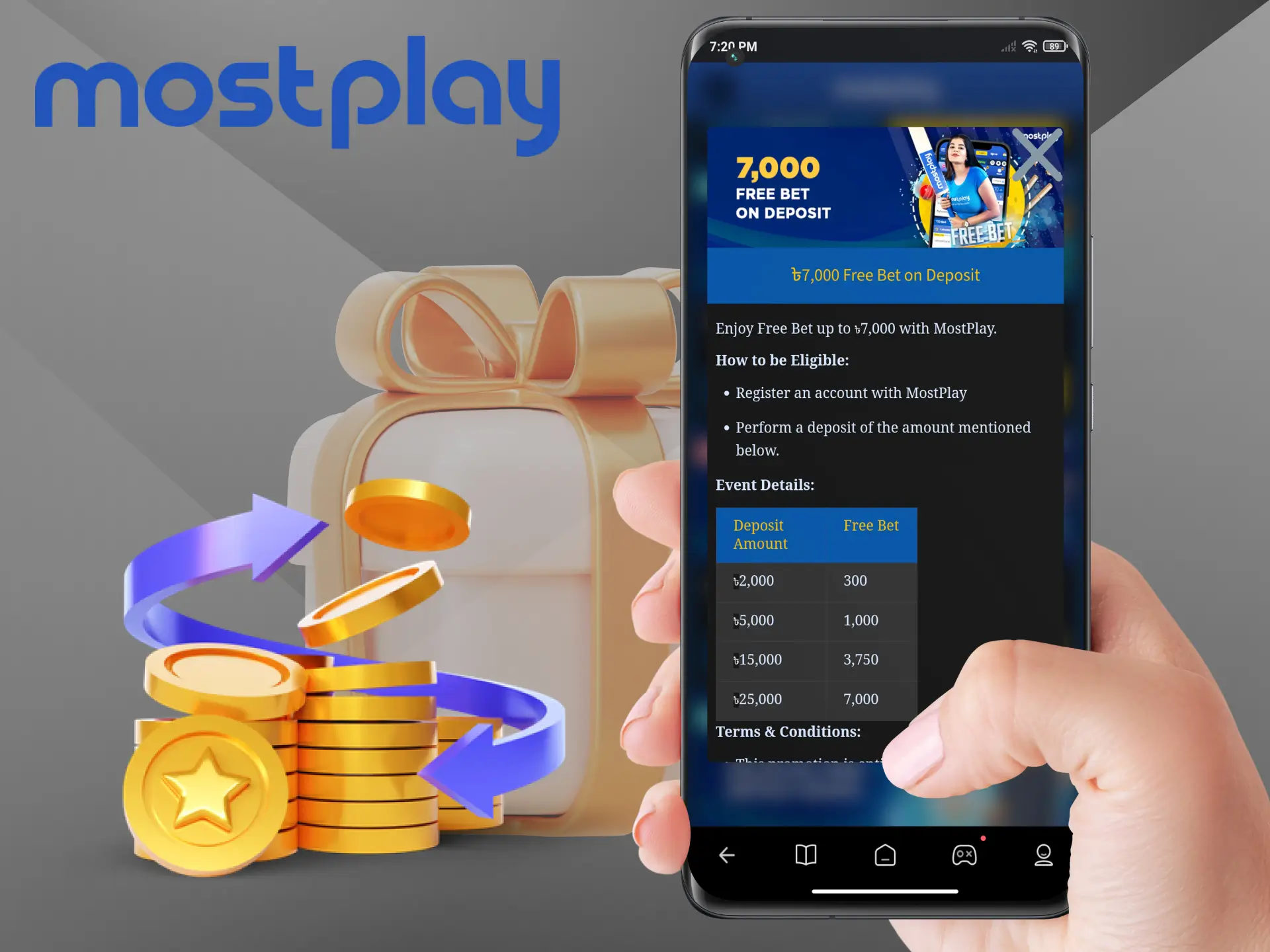 Take advantage of a unique bonus opportunity to bet on sports at Mostplay when you deposit.
