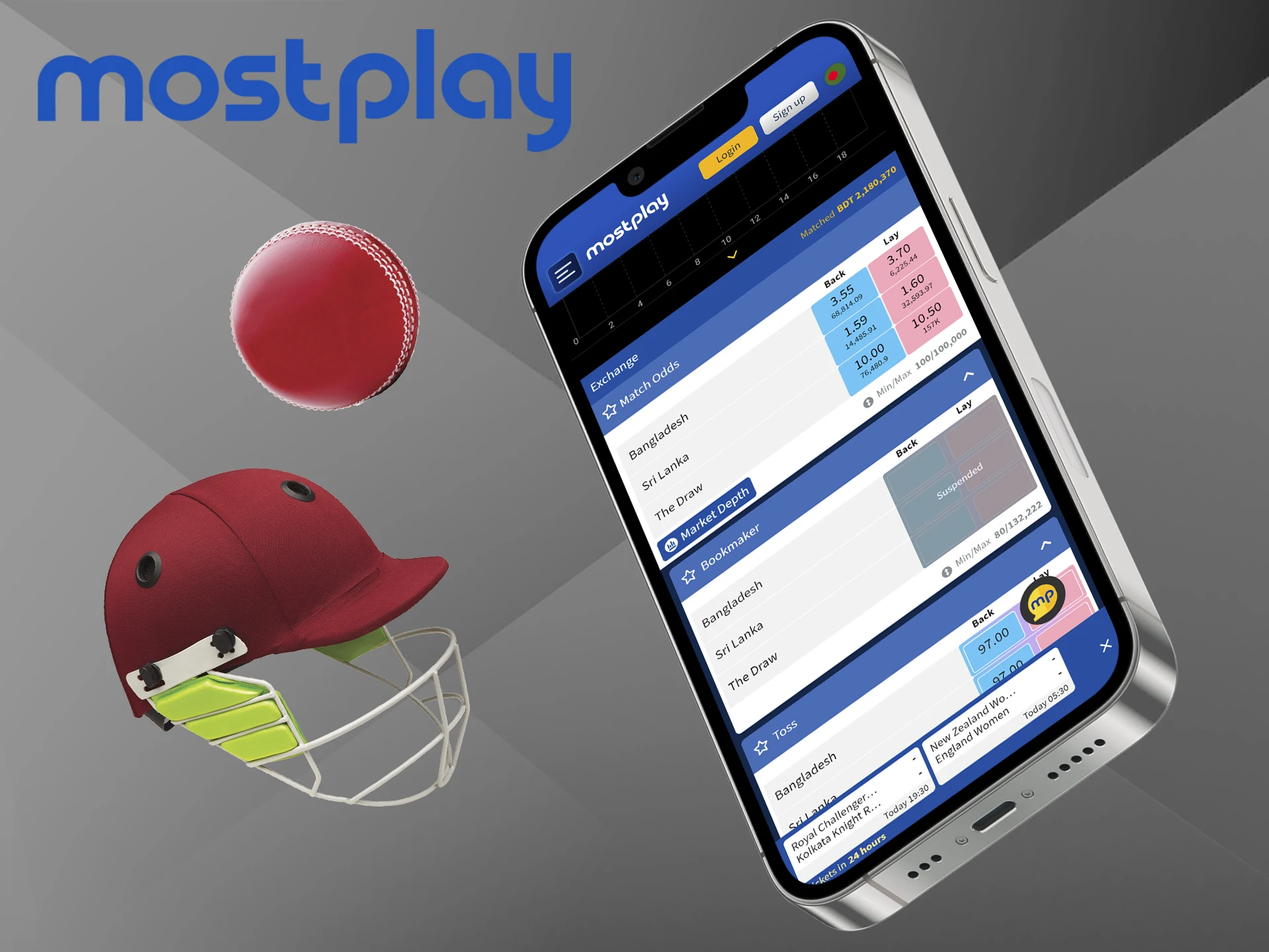 Betting on the outcome of a cricket match at Mostplay is great for beginners.