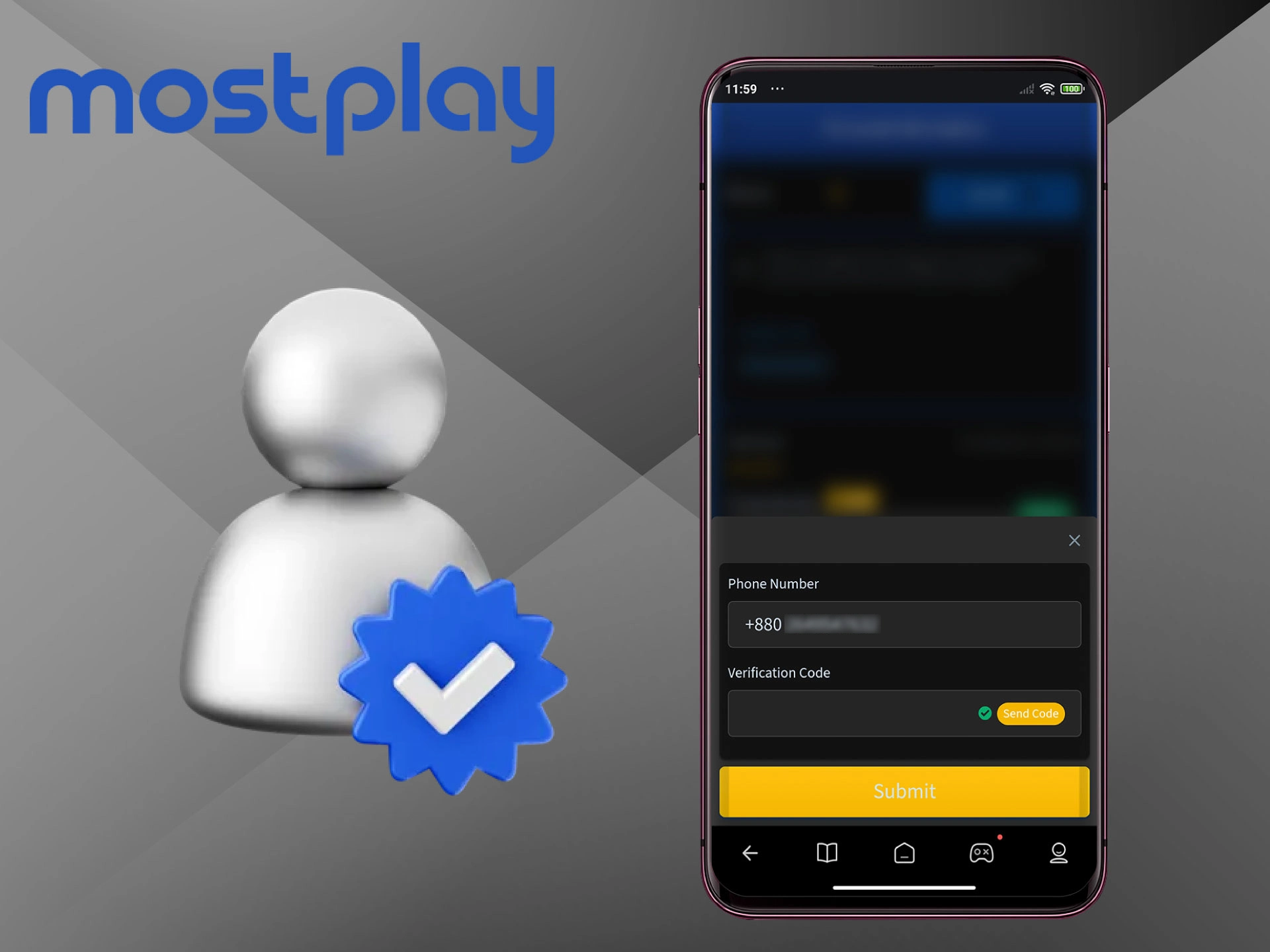 This Mostplay procedure is mandatory, without it you will not be able to deposit and withdraw funds.