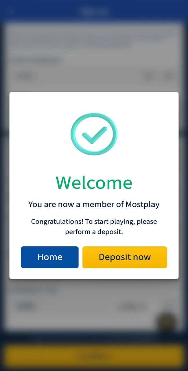 Wait for the progress bar to complete getting the Mostplay app on your device, do not interrupt the process.