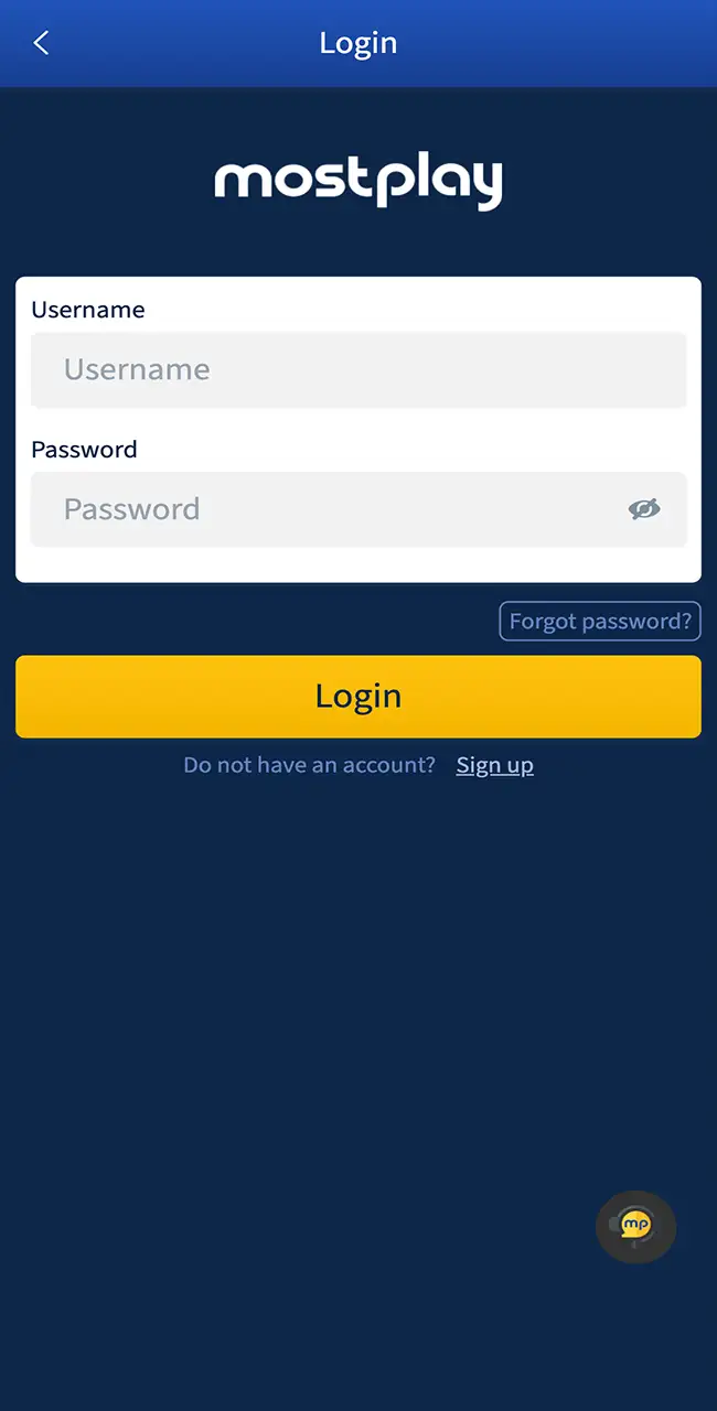 In order to effectively place bets, you must be authorized in the Mostplay app.