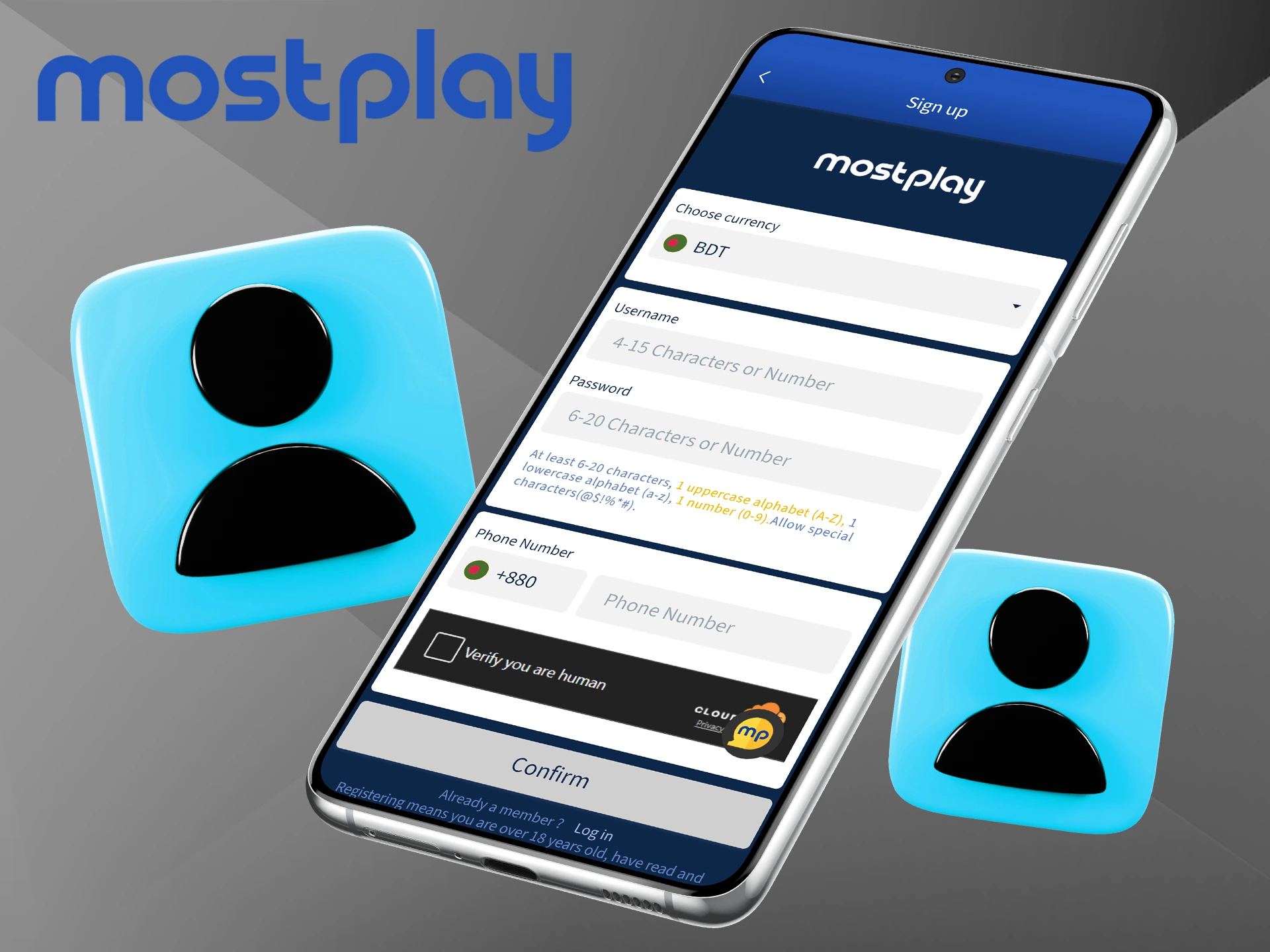 Learn how to create an account at Mostplay.